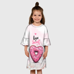 Детское платье 3D Пончик   сердечко  - фото 2