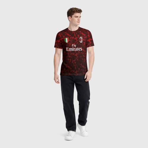 Мужская футболка 3D с принтом Златан Ибрагимович, вид сбоку #3