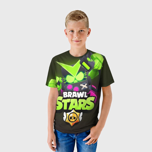 Детская футболка 3D Brawl Stars Virus 8 Bit, цвет 3D печать - фото 3