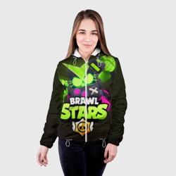Женская куртка 3D Brawl Stars Virus 8 Bit - фото 2