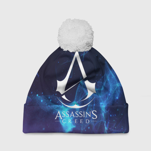 Шапка 3D c помпоном Assassin`S Creed ассасин С Крид, цвет 3D печать