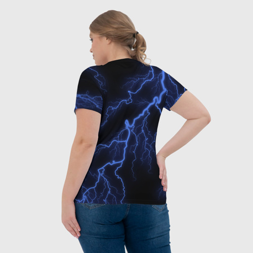 Женская футболка 3D с принтом Brawl Stars LEON, вид сзади #2