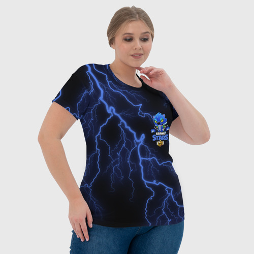 Женская футболка 3D с принтом Brawl Stars LEON, фото #4