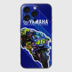 Чехол для iPhone 16 Pro Max силиконовый с защитой камеры Valentino Rossi