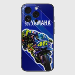 Чехол для iPhone 16 Pro силиконовый с защитой камеры Valentino Rossi