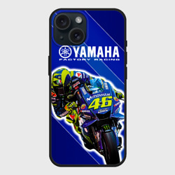 Чехол силиконовый для Apple iPhone 15 матовый Valentino Rossi