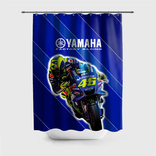 Штора 3D для ванной Valentino Rossi