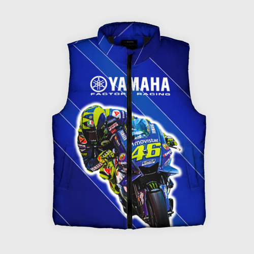 Женский жилет утепленный 3D Valentino Rossi, цвет черный