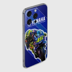Чехол для iPhone 15 Pro силиконовый с защитой камеры Valentino Rossi - фото 2