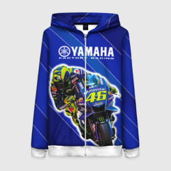 Женская толстовка 3D на молнии Valentino Rossi