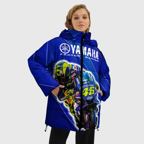 Женская зимняя куртка Oversize Valentino Rossi, цвет черный - фото 3