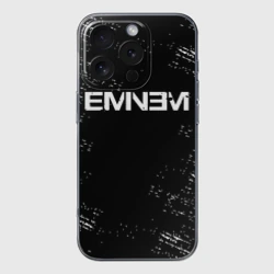 Чехол для iPhone 16 Pro силиконовый с защитой камеры Eminem