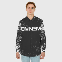 Мужская рубашка oversize 3D Eminem - фото 2