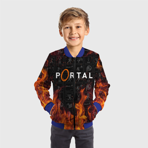 Детский бомбер 3D Portal, цвет синий - фото 4