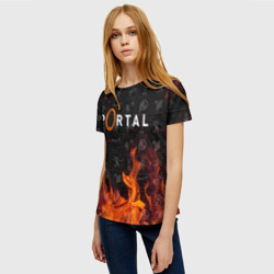 Женская футболка 3D Portal - фото 2