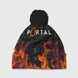 Шапка 3D c помпоном Portal