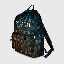 Портал 2 паттерн – Рюкзак 3D с принтом купить