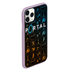 Чехол для iPhone 11 Pro матовый Портал 2 паттерн - фото 2