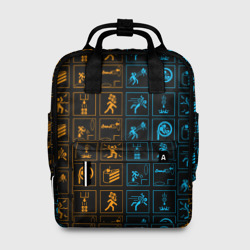 Женский рюкзак 3D Portal icons портал иконки
