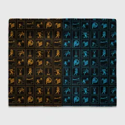 Плед 3D Portal icons портал иконки