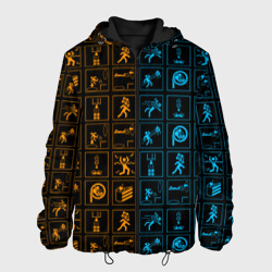 Мужская куртка 3D Portal icons портал иконки