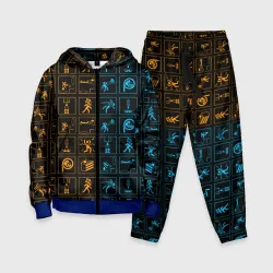 Детский костюм 3D Portal icons портал иконки