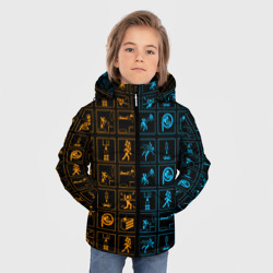 Зимняя куртка для мальчиков 3D Portal icons портал иконки - фото 2