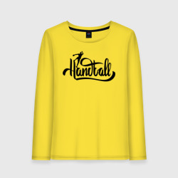 Женский лонгслив хлопок Handball lettering