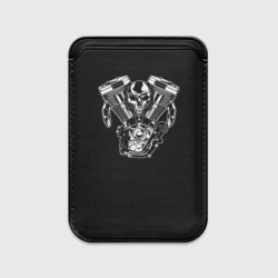 Картхолдер Magsafe магнитный Движковый череп
