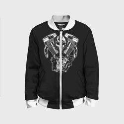 Детский бомбер 3D Движковый череп