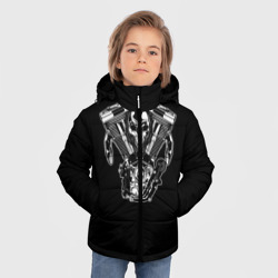 Зимняя куртка для мальчиков 3D Движковый череп - фото 2