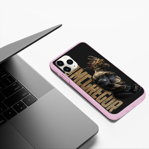 Чехол для iPhone 11 Pro Max матовый Conor McGregor, цвет розовый - фото 5