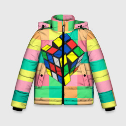 Зимняя куртка для мальчиков 3D Кубик Рубика