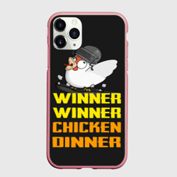 Чехол для iPhone 11 Pro Max матовый Winner Chicken Dinner
