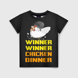 Детская футболка 3D Winner Chicken Dinner
