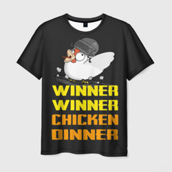 Мужская футболка 3D Winner Chicken Dinner