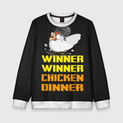 Детский свитшот 3D Winner Chicken Dinner