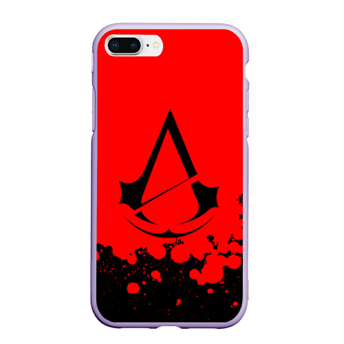 Чехол для iPhone 7Plus/8 Plus матовый Assassin`s Creed, цвет светло-сиреневый