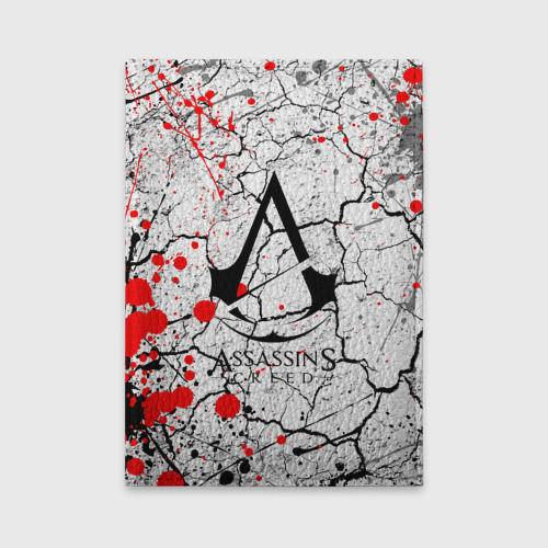 Обложка для автодокументов Ассасин крид с красными каплями, цвет черный