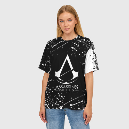 Женская футболка oversize 3D Assassin`s Creed, цвет 3D печать - фото 3