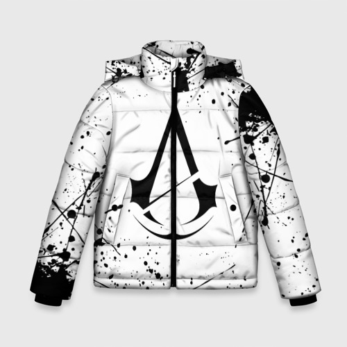 Зимняя куртка для мальчиков 3D Assassin`s Creed ассасин Крид, цвет черный