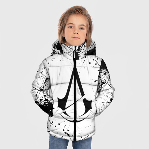 Зимняя куртка для мальчиков 3D Assassin`s Creed ассасин Крид, цвет черный - фото 3