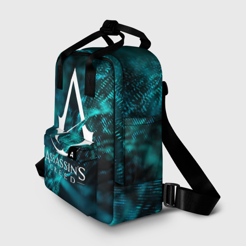Женский рюкзак 3D с принтом ASSASSIN`S CREED, фото на моделе #1