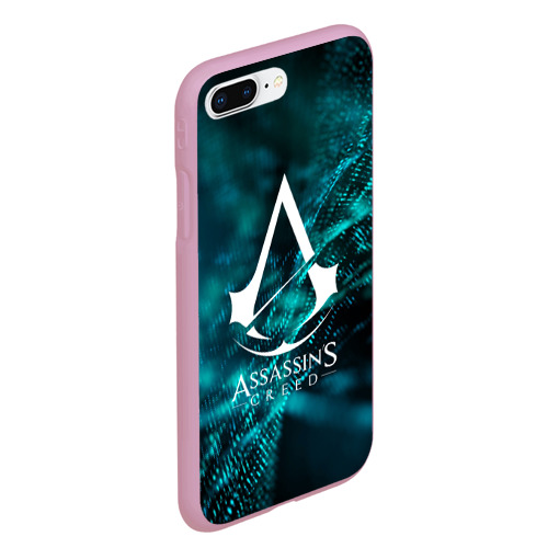 Чехол для iPhone 7Plus/8 Plus матовый Assassin`s Creed, цвет розовый - фото 3