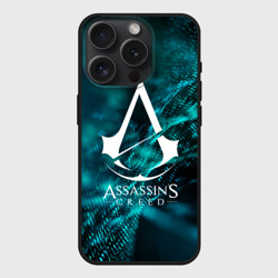 Чехол силиконовый для Apple iPhone 15 Pro матовый Assassin`s Creed