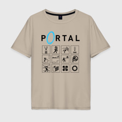 Мужская футболка хлопок Oversize Portal