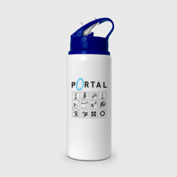 Бутылка для воды с трубочкой Portal