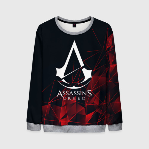 Мужской свитшот 3D Assassin`s Creed, цвет меланж