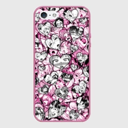Чехол для iPhone 5/5S матовый Ahegao валентинки