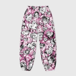 Женские джоггеры оверсайз 3D Ahegao валентинки